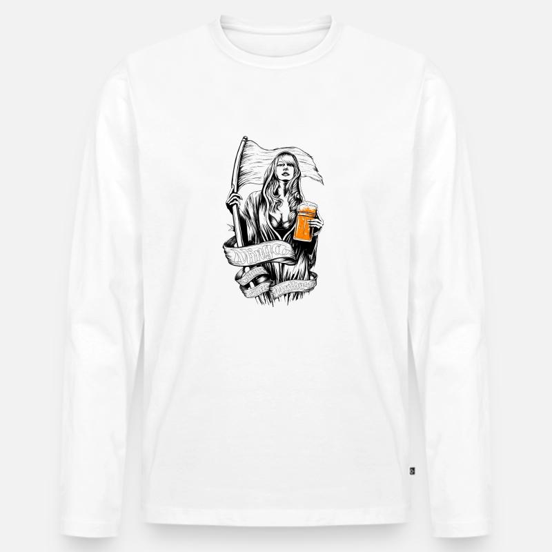 Minga - Nothing Else Matters - Männer Premium Bio Langarmshirt - Weiß