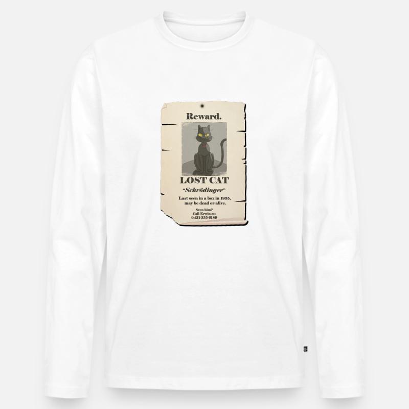 catfinal - Männer Premium Bio Langarmshirt - Weiß