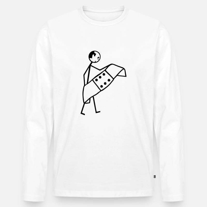 Sanitäter Rettungsassistent Arzt - Männer Premium Bio Langarmshirt - Weiß