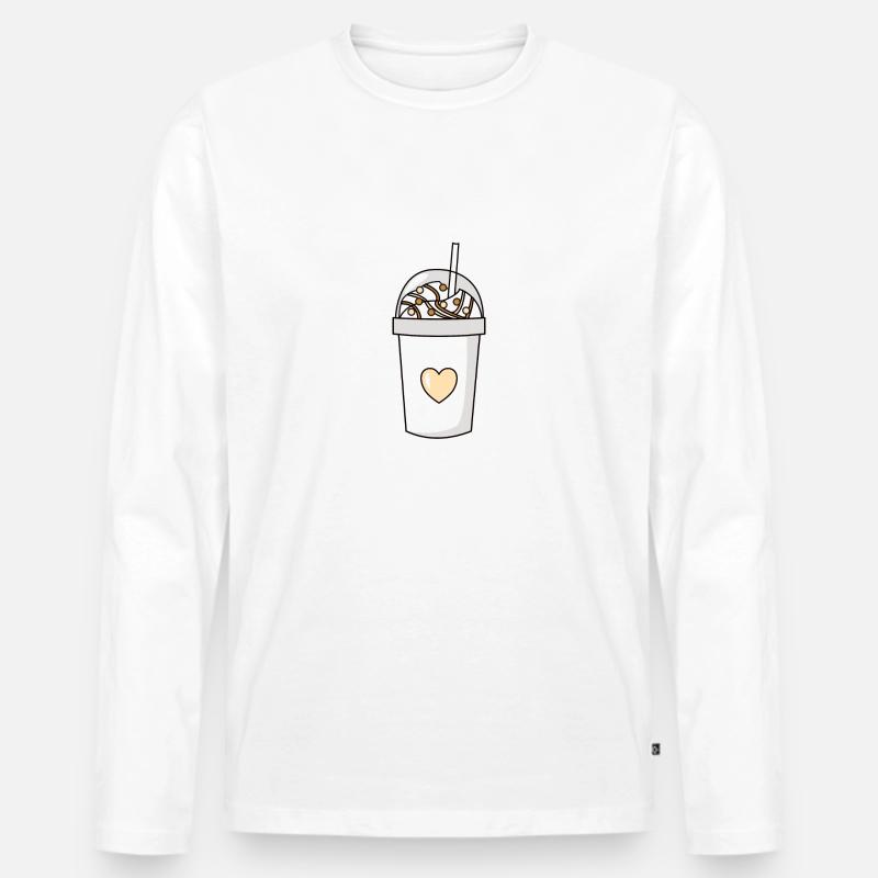 Vanille Milchshake - Männer Premium Bio Langarmshirt - undefined