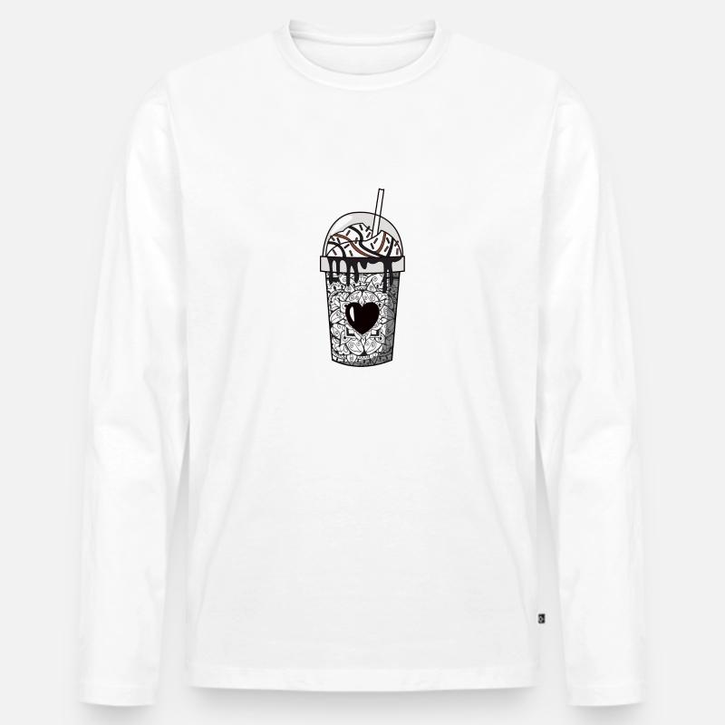 Emocore Milchshake - Männer Premium Bio Langarmshirt - undefined