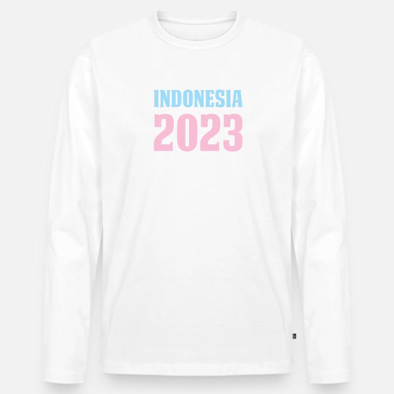 Indonesia 2023 - Männer Premium Bio Langarmshirt - undefined