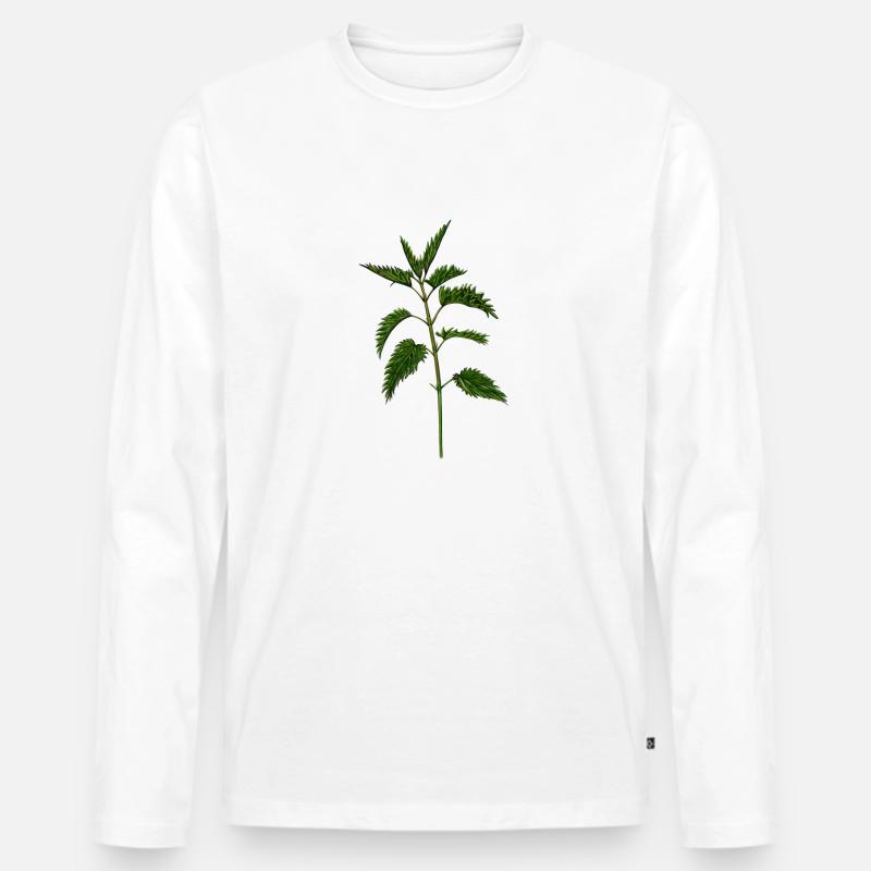 - Ich habe eine - Männer Premium Bio Langarmshirt - Weiß