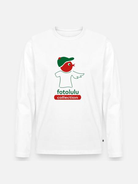 fotolulu collection - Männer Premium Bio Langarmshirt - Weiß