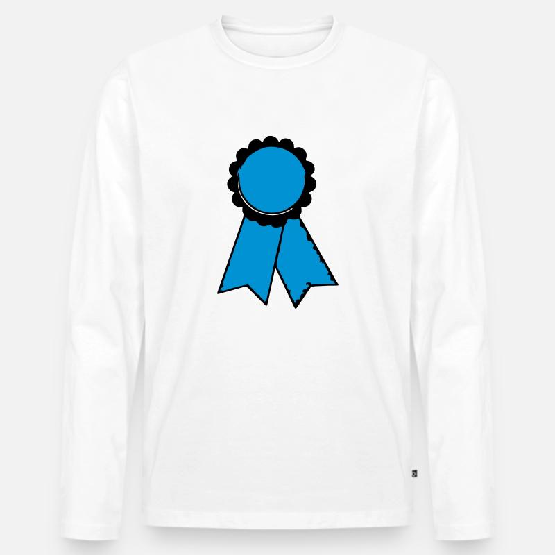 cockade - Männer Premium Bio Langarmshirt - Weiß
