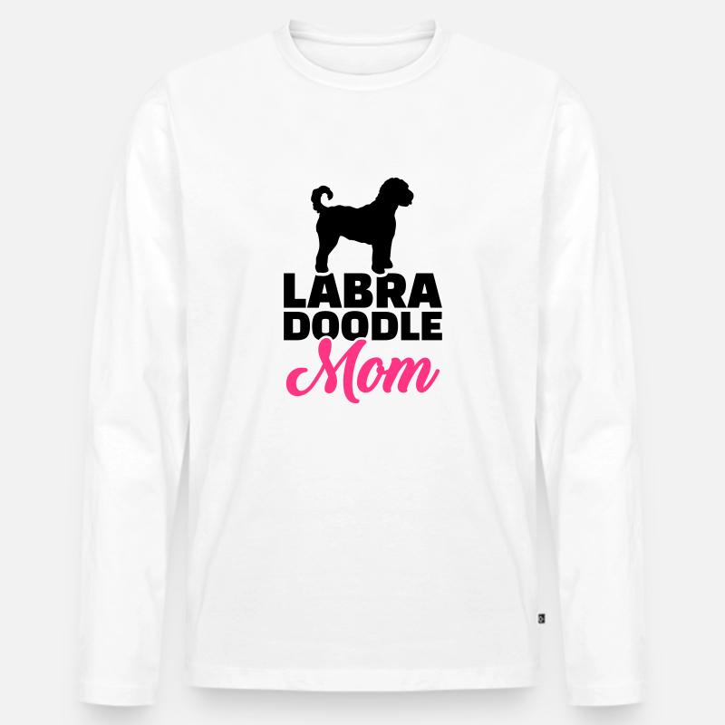 Labradoodle - Männer Premium Bio Langarmshirt - Weiß