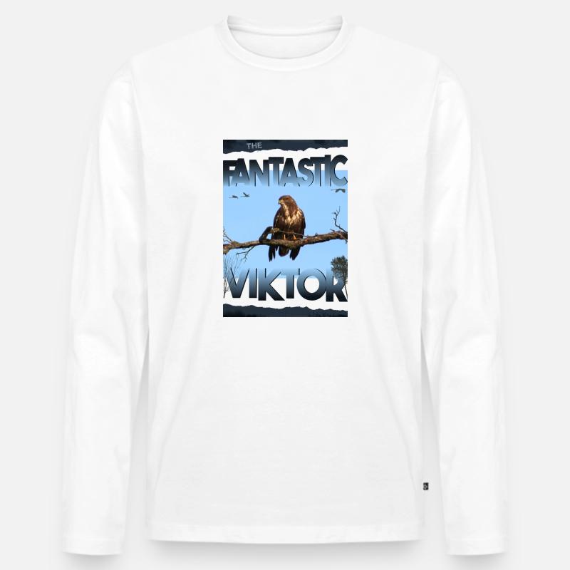 Viktor Geburtstag Viktor - Männer Premium Bio Langarmshirt - Weiß