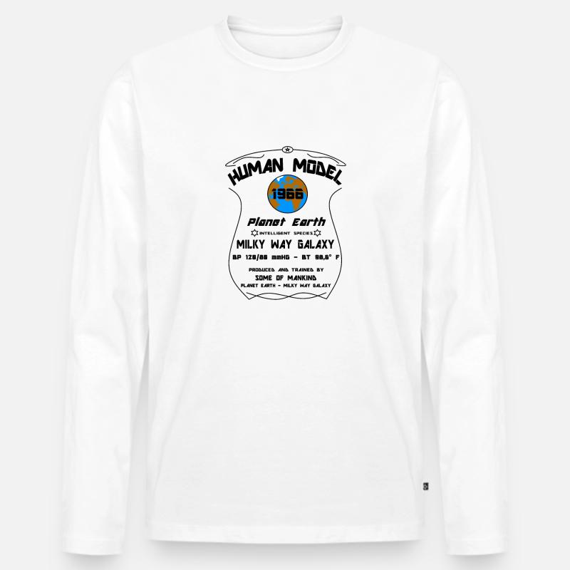 1966 - Männer Premium Bio Langarmshirt - Weiß