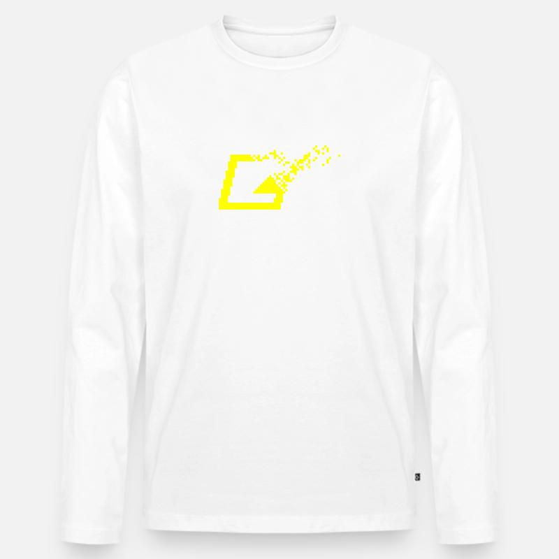 Elektron Synthesizer / Sampler - Männer Premium Bio Langarmshirt - Weiß