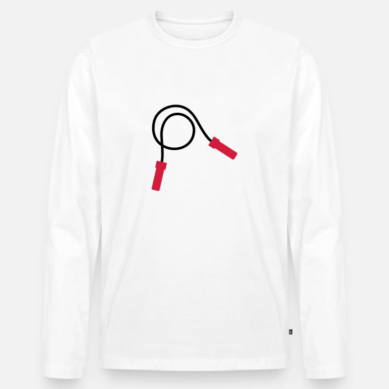 Springseil - Männer Premium Bio Langarmshirt - undefined