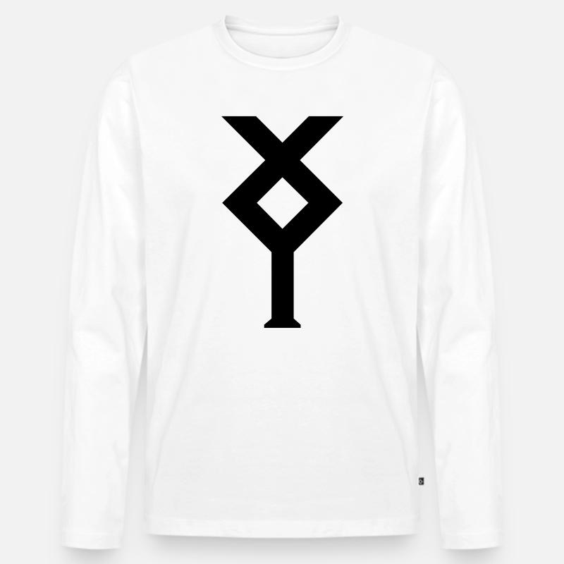Ixylon Segelklasse Segelzeichen - Männer Premium Bio Langarmshirt - Weiß