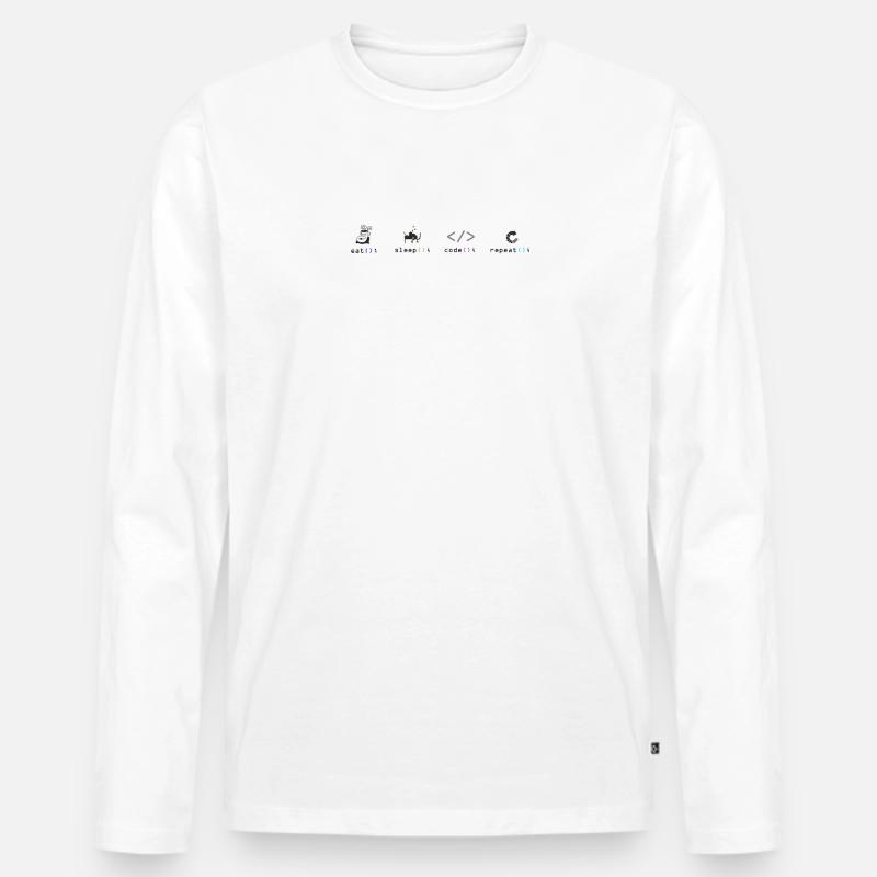 Programmierer - Männer Premium Bio Langarmshirt - Weiß
