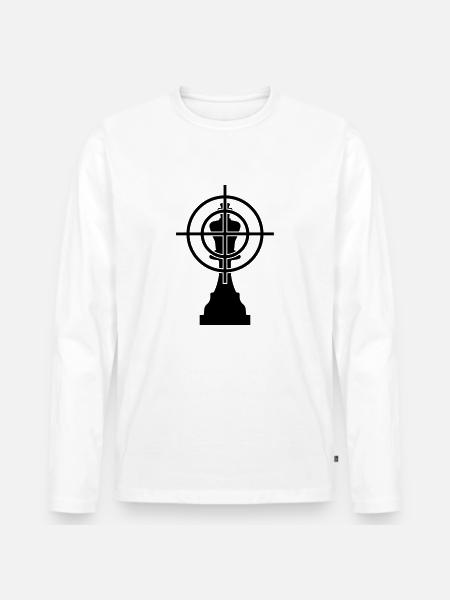 échecs - T-shirt manches longues Premium bio Homme - blanc