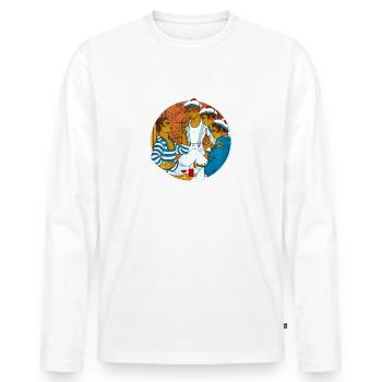 IT IS SAID - Men's Premium Organic Long Sleeve Shirt - white - Front - Nico (187cm)