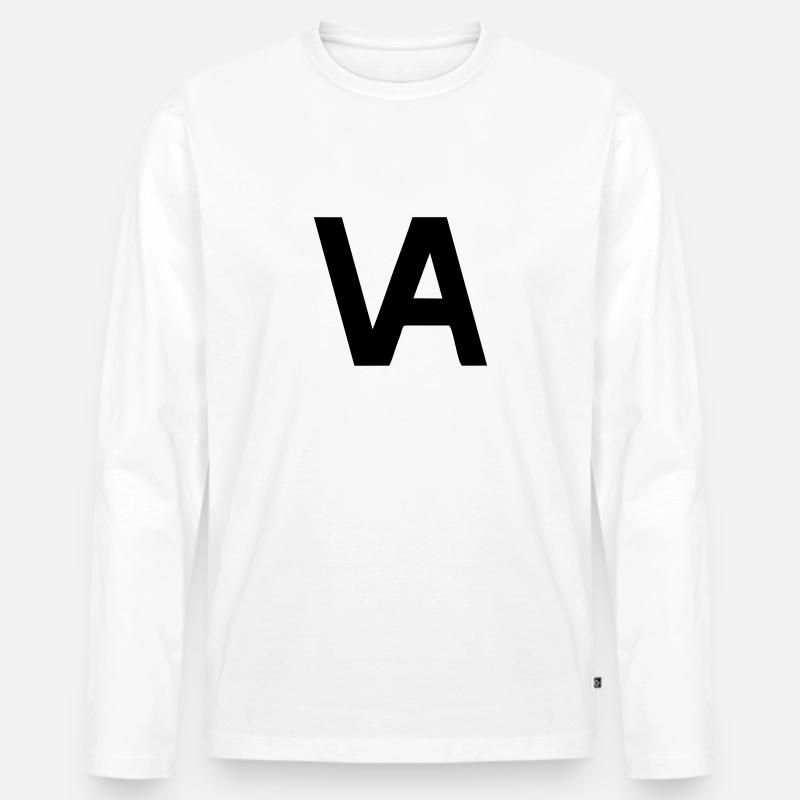 Varianta Klassenzeichen - Männer Premium Bio Langarmshirt - Weiß