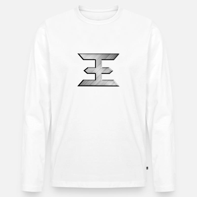 Electroniker's (Brushed Metal) 3D - Männer Premium Bio Langarmshirt - Weiß