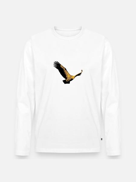 Vulture - Men's Premium Organic Long Sleeve Shirt - white