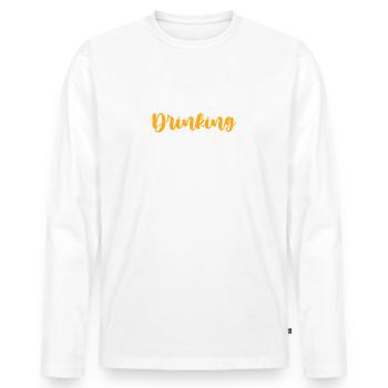 Majorque Équipe de Consommation - T-shirt manches longues Premium bio Homme - blanc - Devant - Nico (187cm)