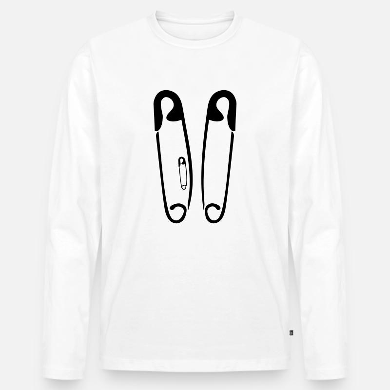 Baby Inside - Männer Premium Bio Langarmshirt - Weiß