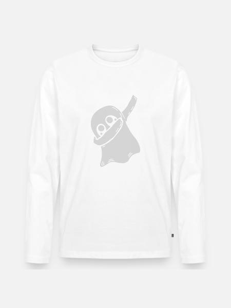 Cool Spirit Dabbing dab - Men's Premium Organic Long Sleeve Shirt - white