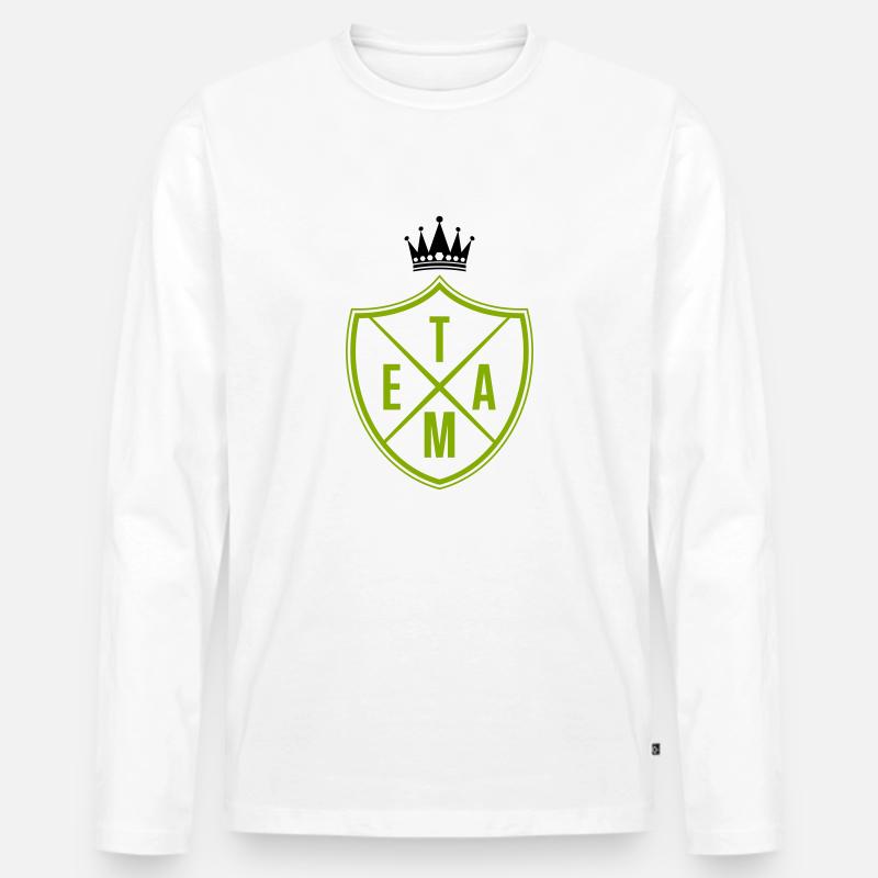 team krone - Männer Premium Bio Langarmshirt - Weiß