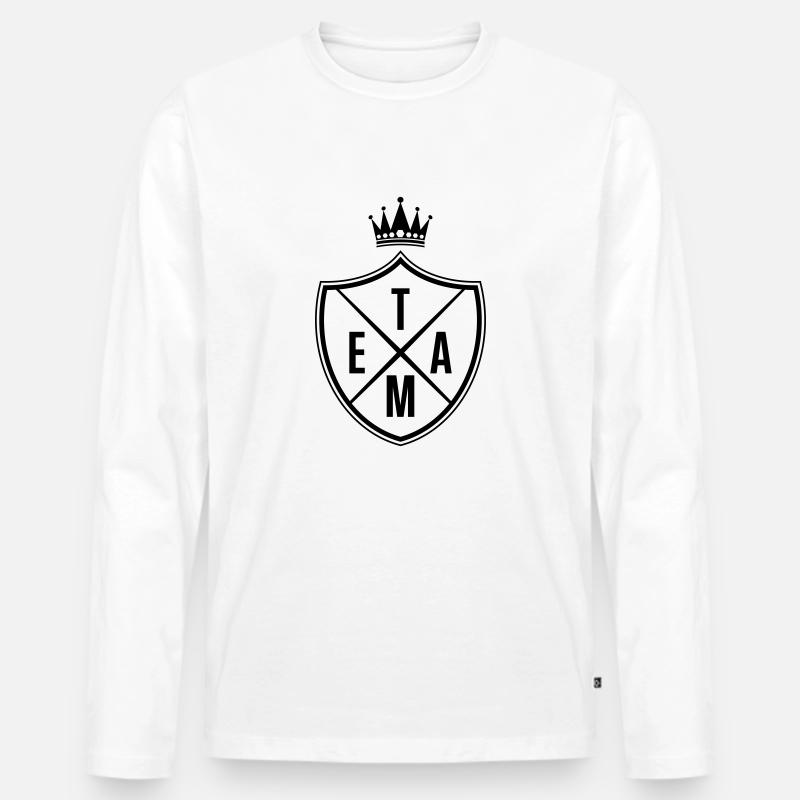 team krone - Männer Premium Bio Langarmshirt - Weiß