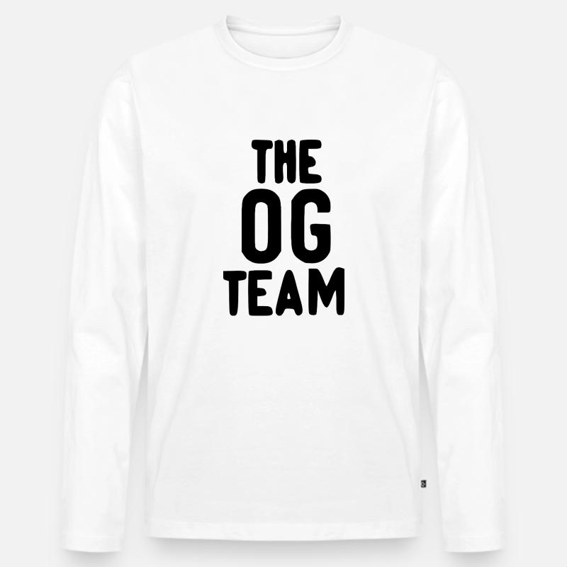 Das OG-Team - Männer Premium Bio Langarmshirt - Weiß