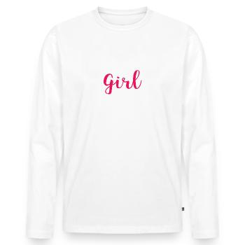 cosplay fan verkleiden gamer geschenk - Männer Premium Bio Langarmshirt - Weiß - Vorne - Nico (187cm)