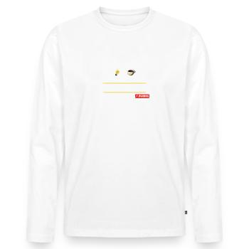 Art Teacher 100 Organic T Shirt - Men's Premium Organic Long Sleeve Shirt - white - Front - Nico (187cm)