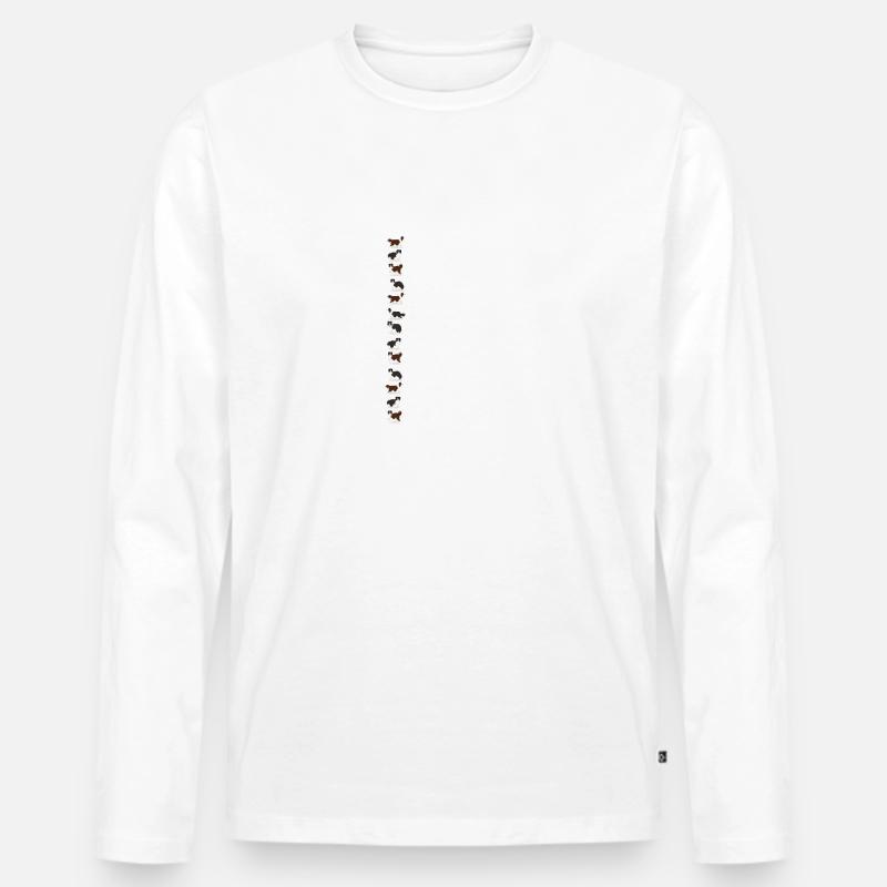 Aussie Alphabet - Männer Premium Bio Langarmshirt - undefined