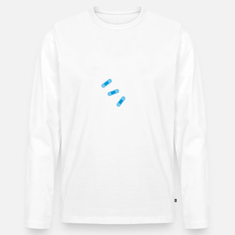 Physics Crack - Männer Premium Bio Langarmshirt - undefined
