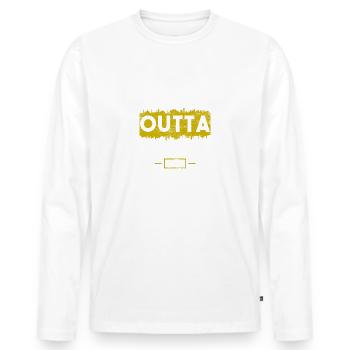 Istanbul - Men's Premium Organic Long Sleeve Shirt - white - Front - Nico (187cm)