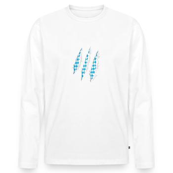 München Volksfest Bayern - Männer Premium Bio Langarmshirt - Weiß - Vorne - Nico (187cm)