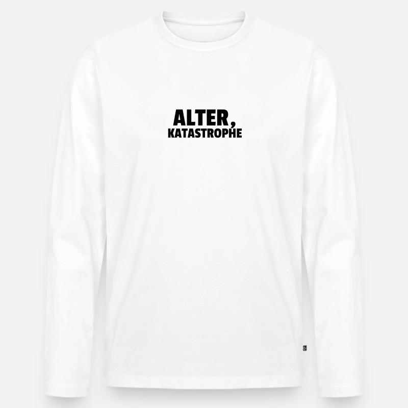 Alter Katastrophe - Männer Premium Bio Langarmshirt - undefined