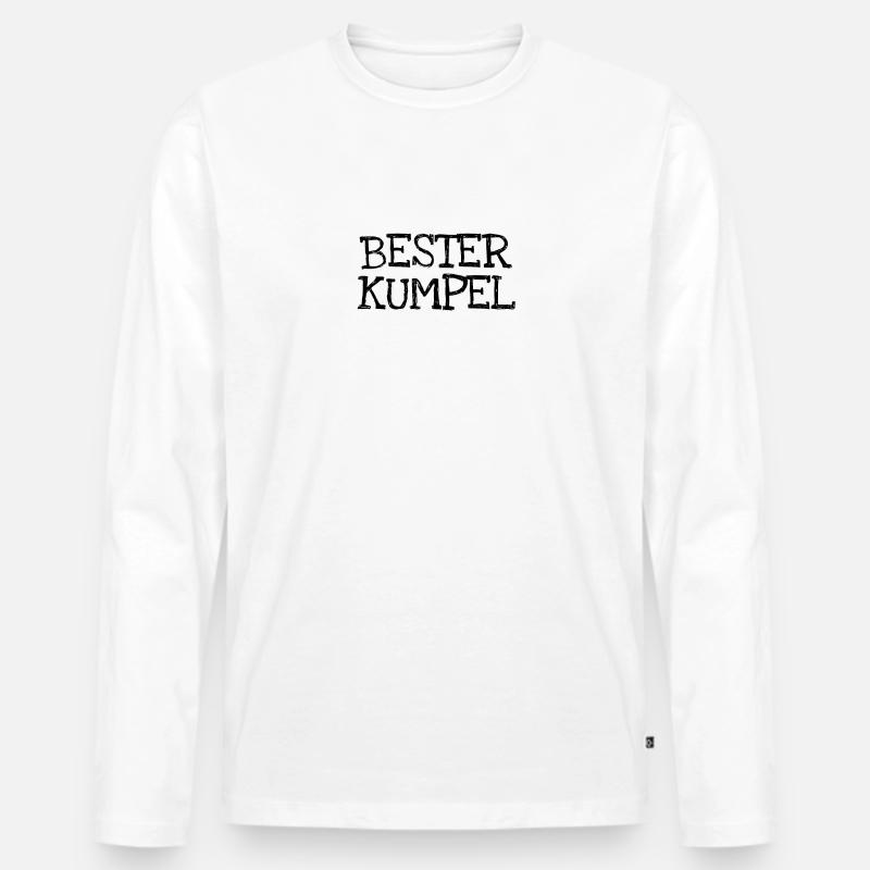 Bester Kumpel - Männer Premium Bio Langarmshirt - undefined
