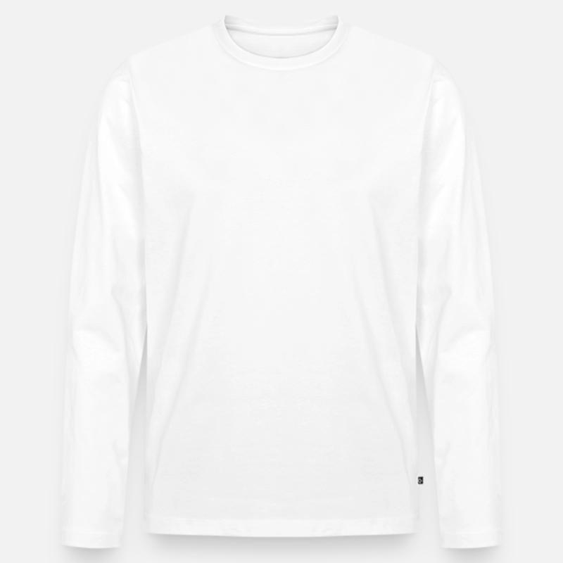 Karma Regelt Das Schon - Männer Premium Bio Langarmshirt - Weiß