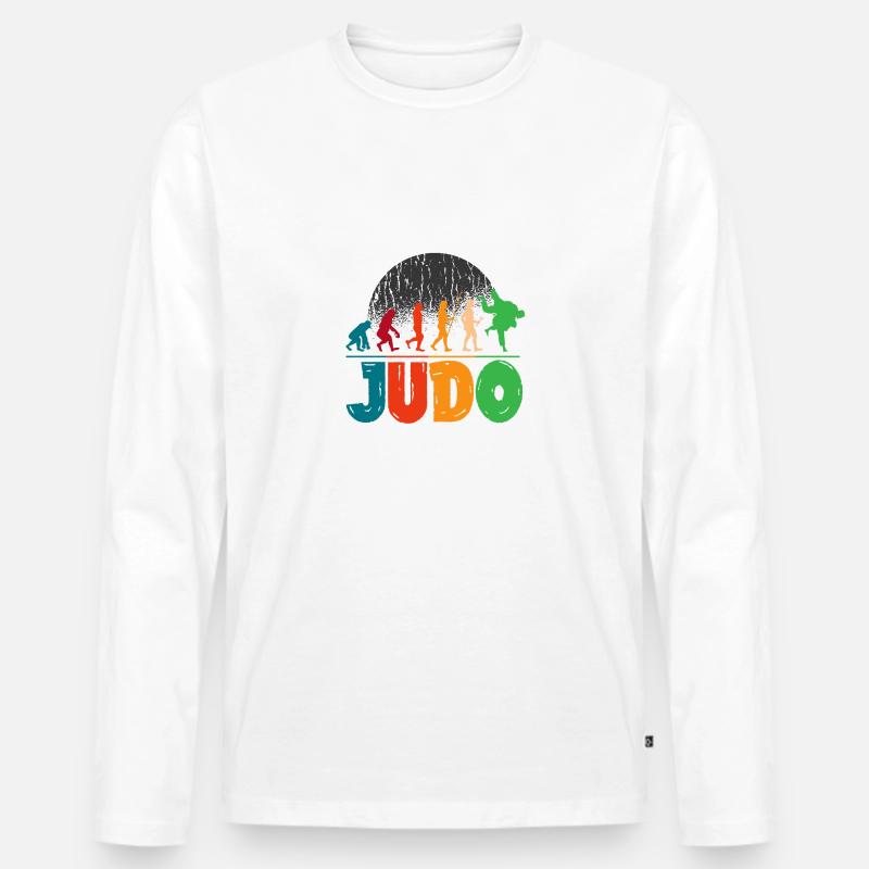 Judo Evolution - Männer Premium Bio Langarmshirt - undefined