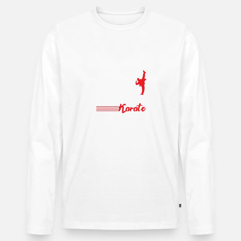 Evolution Karate - Männer Premium Bio Langarmshirt - undefined
