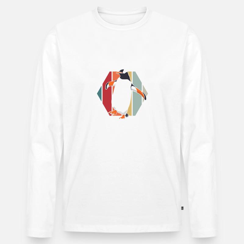 Pinguin - Männer Premium Bio Langarmshirt - undefined