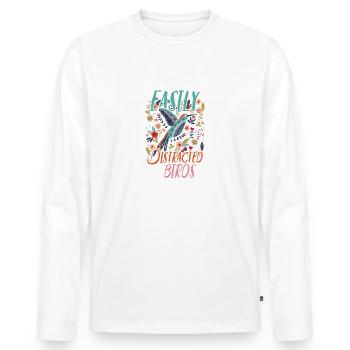 Bird animal animal - Men's Premium Organic Long Sleeve Shirt - white - Front - Nico (187cm)