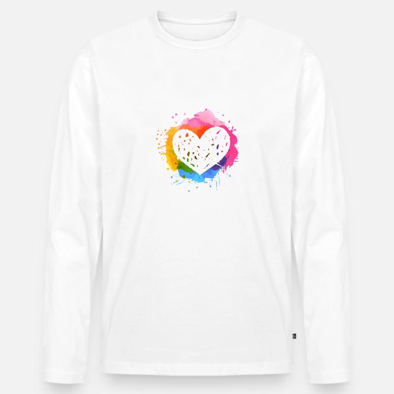Kunst Pinsel - Männer Premium Bio Langarmshirt - undefined