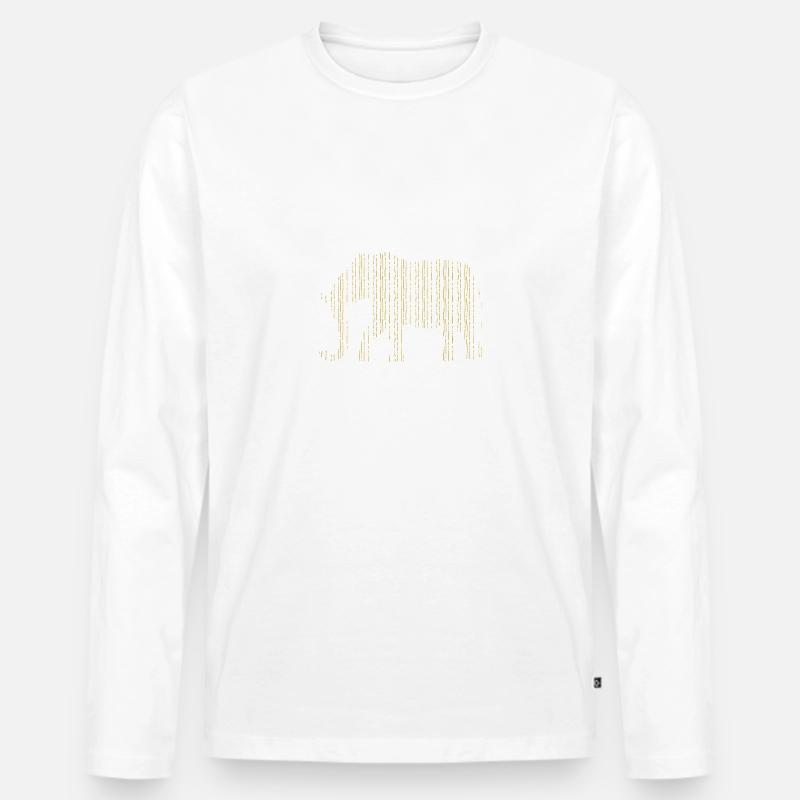 Elefanten - Männer Premium Bio Langarmshirt - undefined