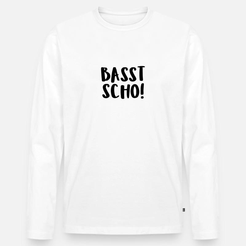 Basst Scho! - Männer Premium Bio Langarmshirt - undefined