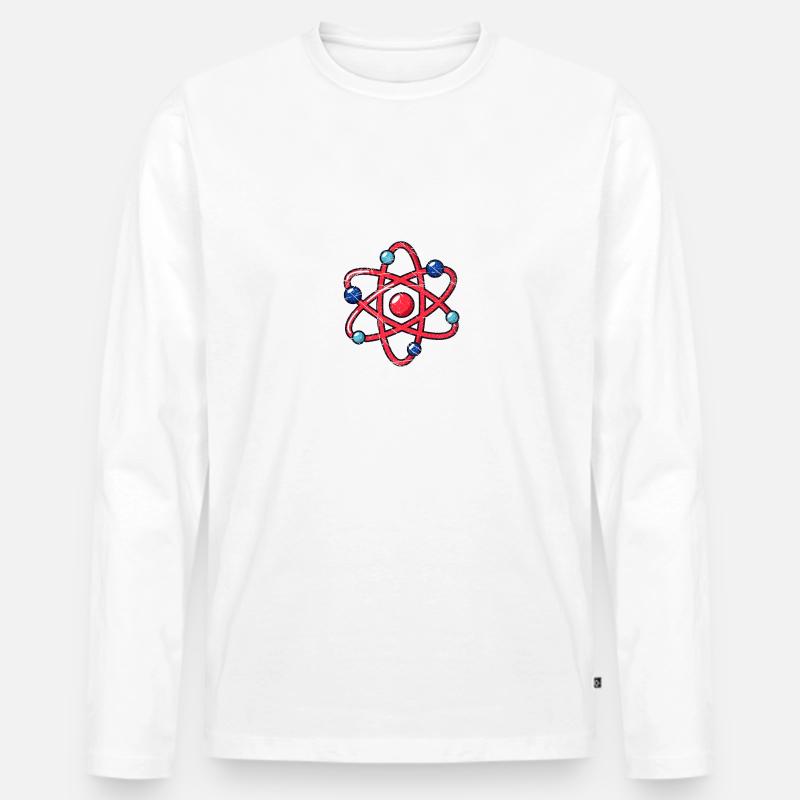 Physic Quanten Physik Wissenschaft - Männer Premium Bio Langarmshirt - Weiß