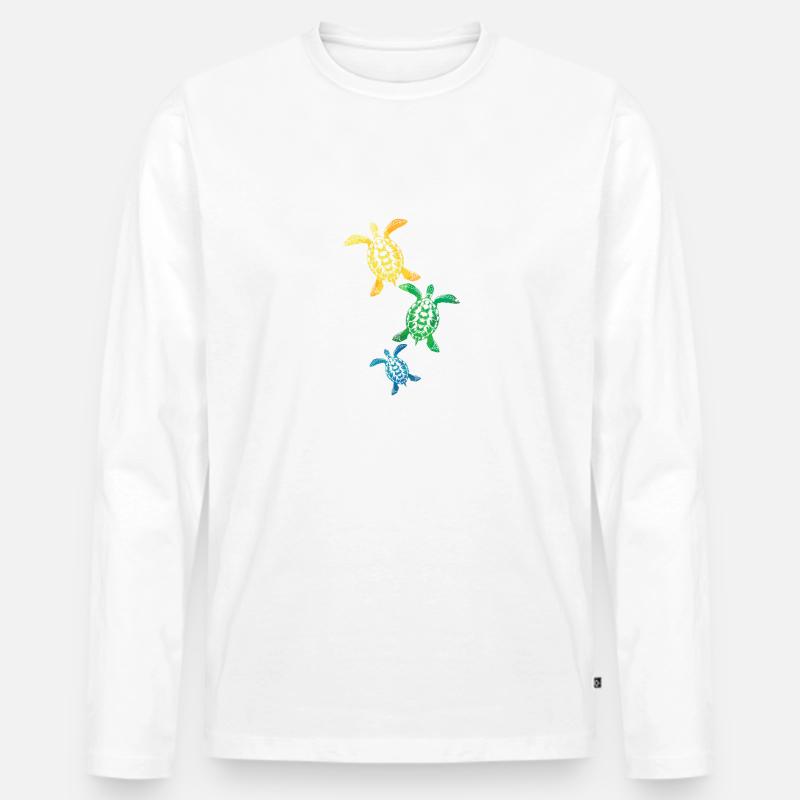 Schildkröte - Männer Premium Bio Langarmshirt - undefined