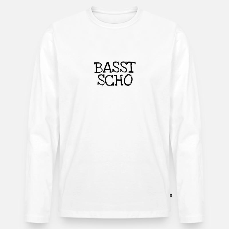 Basst Scho - Männer Premium Bio Langarmshirt - undefined