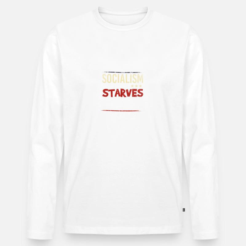 Antisozialismus - Männer Premium Bio Langarmshirt - undefined