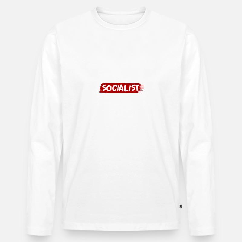Antisozialismus - Männer Premium Bio Langarmshirt - undefined