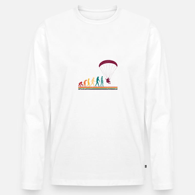 Paragleiten Gleitschirm Geschenk - Männer Premium Bio Langarmshirt - undefined