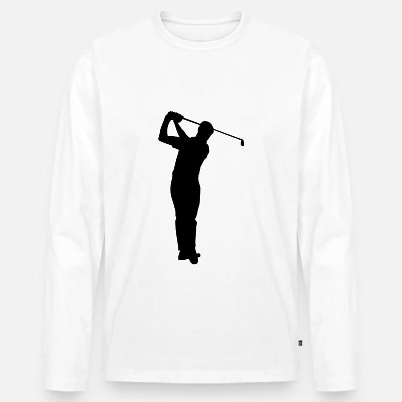 Golfeurs golfeurs golfeurs - T-shirt manches longues Premium bio Homme - blanc